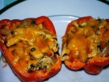 Stuffed Bell Peppers and a Bit of Yoga